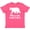 Vintage Hot Pink, variant on Inktastic Missoula, Montana White Bear Silhouette Youth T-Shirt