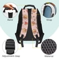 thumbnail image 4 of Yuyamidu Watermelon Capybara Backpack, Polyester Kids Girls School Bag with Mesh Side Pockets Adjustable Shoulder Straps, Pink, 4 of 7