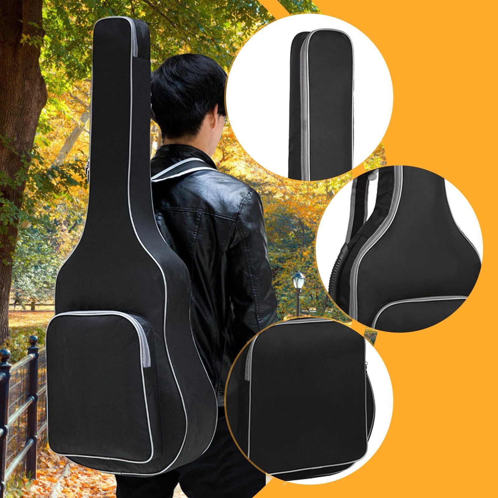 Acoustic Guitar Case Gig Bag Guitar Bag Padded Soft Protection Waterproof Material for 41 Inch Guitar Backpack