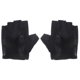 thumbnail image 1 of Guantes de medio dedo con palma antideslizante, elásticos, transpirables, deportivos, con ventilación para entrenamiento de equitación (negro, talla XL), 1 of 6