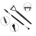 thumbnail image 2 of Eyelash Comb ,Eyelashes Separator Curler+ Duo Eyebrow Brush and Spoolie Brush, False Eyelashes Applicator Tool 2PCS, 2 of 5