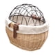 thumbnail image 1 of Canasta Delantera De Bicicleta, Cesta De Bicicleta De Mimbre Con Cubierta De Malla De Alambre Castera De Mascotas Canasta De Gato Para Perros Para Estudiantes, 1 of 8