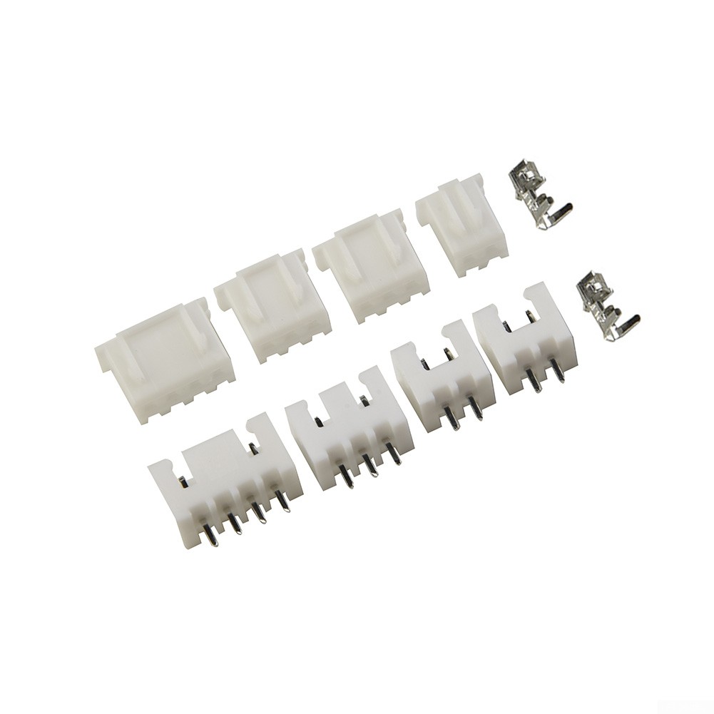 UHUSE 250pcs 2.54mm 2/3/4 pin Connector Plug + Terminal Socket Header Wire Adaptor - image 2 of 5