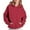 Brick Red, variant on ZSQDM Gap Hoodie Women Women Solid Basic Letter Loose Hoodie Sweatshirt Long Sleeve Pocket Drop Shoulder Pullovers Top Sweaters for Teens Women Blending Sweatshirt （S）