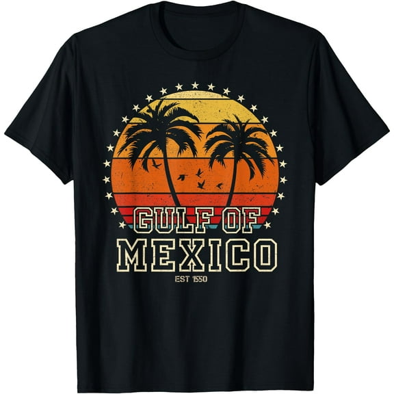 Gulf of Mexico T-Shirt,Black tee