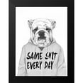 thumbnail image 2 of Solti, Balazs 12x14 Black Modern Framed Museum Art Print Titled - Same Shit Everyday, 2 of 5