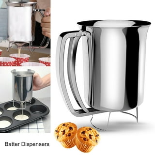 Pancake Batter Dispenser Pen Easy Squeeze Bottle Mess Free Baking Drip  Proof Silicone Nozzle Measurement Marker Plastic Condiment Bottles Pancakes  Waffles Crepes 3 Cups EXULTIMATE (Green) 