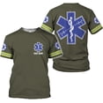 thumbnail image 3 of Personalized EMT Shirt, EMS Shirt, Customized EMS Shirts,EMT Paramedic Uniform Emergency Medical Technician Shirts (White, M), 3 of 8