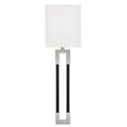 thumbnail image 3 of 1 Light Wall Sconce In Modern Style-19 Inches Tall And 5.5 Inches Wide-Polished Nickel/Black Finish Capital Lighting 644711Nk, 3 of 7