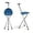 Blue, variant on LHONE Folding Cane Seat Walking Stick,Medical Lightweight Three Leg Cane Seat Walking Stick with Light,Portable Adjustable Anti-Skid Folding Walking Cane with Seat,Massage Seat Board & Handle,330 lbs