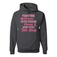 thumbnail image 1 of Wild Bobby, Fighting Cancer And Still Sexy, Breast Cancer Awareness, Unisex Graphic Hoodie Sweatshirt, Charcoal, XX-Large, 1 of 5