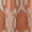 Orange, variant on Regal Home Collections Milawi Jacquard Sheer Rod Pocket 2 Curtain Panels, 54"x 84" each, Brick