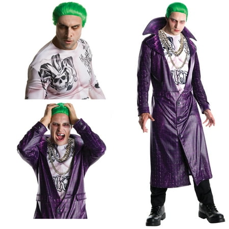 Suicide Squad: Joker Deluxe Adult Costume Bundle Set Plus