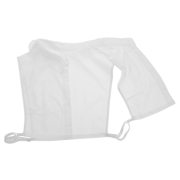 ELAYARD White Cotton Detachable Fake Shirt Collar for Sweaters, 1 Pack - Removable Collar Accessory for Layered Look