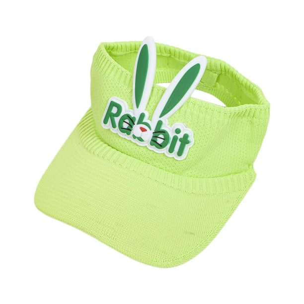 Sombrero de sol para niños, ala ancha, sombrero de copa vacía, lindos accesorios, protección solar para niñas Sombrero de Visera Verde