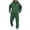 Army Green, variant on Luvrsol Big & Tall Men Athletic 2-Piece Lounge Tracksuit Solid Long Sleeve Hooded Top & Daily Wear Jogger Pants S-3XL