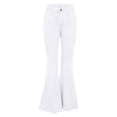 thumbnail image 6 of Women's Skinny Bell Bottom Jeans Trendy Stretch High Waist Slim Fit Flare Jeans Casual Butt Lifting Flared Leg Denim Pants, 6 of 6