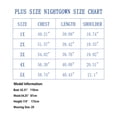 thumbnail image 4 of Plus Size Nightgowns for Women Floral Print Short Sleeve Nightshirts Knee Length Sleepshirt Sleepwear with Pockets, 4 of 6