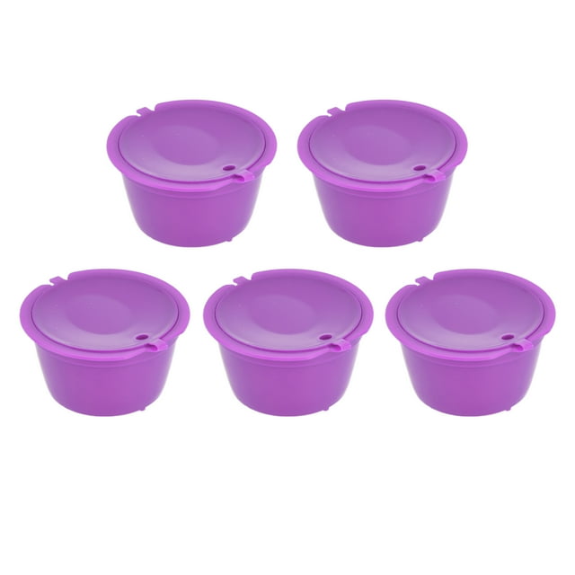 Filtre à Café Réutilisable en Acier Inoxydable Tasse à Filtre à Café Recyclable avec Cuillère de Mesure pour Café pour Machine à Café pour Maison Violet