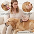 thumbnail image 4 of Deshedding Brush for Dogs and Cats: Undercoat Rake Pet Brush for Long Hair - Dematting Comb Removes Tangles Knots and Loose Fur, Grooming Tool for Thick Coats, 4 of 6