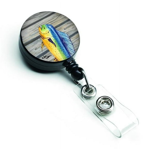 Carolines Treasures 8470BR Mahi Mahi Dolphin Fish Retractable Badge Reel
