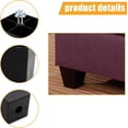 thumbnail image 3 of CoreLiving 1PC 3 Inch Plastic Furniture Legs Replacement for Sofa Couch and Coffee Table, Heavy Duty Square Furniture Feet Risers for Bed Chair Cabinet, 3 of 8
