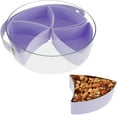 thumbnail image 3 of PENGXIANG Plateau de Service Divisé avec Couvercle Conteneurs de Stockage Alimentaire Portables avec Poignée et Couvercle 5 Compartiments Plateau de Service Réutilisable Plateau de Service Polyvalent pour Collations Bonbons, 3 of 11