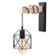 thumbnail image 1 of Toystoory Luz montada en la pared Retro Personalidad Lámpara de pared de bobinado Luz de pared decorativa con tornillo E27 para escaleras de hotel Sala de Iluminación y accesorios Negro Toystoory HA027579-02, 1 of 1