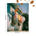 thumbnail image 3 of Mediterranean Village Laundry Canvas Print, Suitable for Living Room, Bedroom, Kitchen, Hallway, Patio, Cafe, 3 of 8