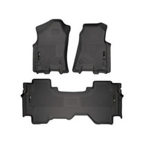 Husky Liners by RealTruck Weatherbeater Floor Mats Fits 2019-2024 Ram 1500 Quad Cab Front & 2nd Row, 3-pc Black-94011