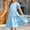 A-Light Blue, variant on Mqqzkk Girls Girly Dress Flower Dots Ruffle Short Sleeve Twirly Cute Dresses Tiered Smocked Dress 3-14 Years Old Midi Dress