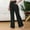 Black, variant on Women's Comfy Stretch Drawstring Wide Leg Lounge Casual Pants Pajamas Bottoms Dance Bottoms Green