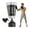 Black, variant on UPGO Freestanding Punching Bag with Boxing Gloves Heavy Boxing Bag with Suction Cup Base - Men Stand Kickboxing Bag