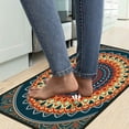 thumbnail image 6 of Kitchen Rugs Set of 2- Boho Non-Slip Washable Floor Mats - Comfort Sink and Laundry Room Runner - Boho Kitchen Accessories and Decor 47.2x17 and 30x17 inches, 6 of 6