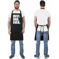 thumbnail image 4 of sidao 100% Cotton Funny Apron for Men Women Adjustable Bib Aprons with 2 Pockets Grill Kitchen Cooking BBQ One Size Fits All, 4 of 6