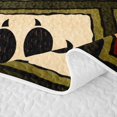 thumbnail image 5 of Manfei Woodland Bear Bed Spread Queen,Geometric Plaid Art Queen Coverlet Set,Brown,3pcs, 5 of 7