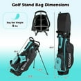 thumbnail image 3 of Costway 12 PCS Women's Complete Golf Club Set Right Hand 460CC #1 Driver & #3 Fairway Green, 3 of 10
