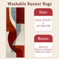 thumbnail image 6 of Hallway Runner Rug 2'x6' Washable Area Rugs Non Slip Laundry Rug Runner Floor Carpet Runners for Hallways Entryway Laundry Room Kitchen, 6 of 11