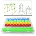 thumbnail image 1 of 174 piezas Fort Building Kit, STEM Building Toys Play Tent Playhouse Making Igloo Teepee Puzzle para niños Juguetes de construcción con 102 varillas y Macarena Bolas de construcción de fuertes para niños, 1 of 8