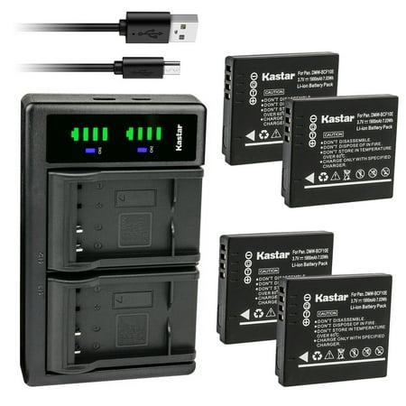 Kastar 4-Pack Battery and LTD2 USB Charger Replacement for Panasonic Lumix DMC-FS25  Lumix DMC-FS30  Lumix DMC-FS33  Lumix DMC-FS4  Lumix DMC-FS42  Lumix DMC-FS6  Lumix DMC-FS62  Lumix DMC-FS7 Cameras