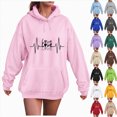 thumbnail image 2 of Towmus Hoodies For Women Cute Graphic Print Sweatshirts Plus Size Pullover Tops Teen Girls Cute Fall Clothes Casual Loose Long Sleeve with Pocket, 2 of 6