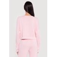 thumbnail image 4 of Women's Cropped Pullover Sweatshirt with Thumbholes, 4 of 4