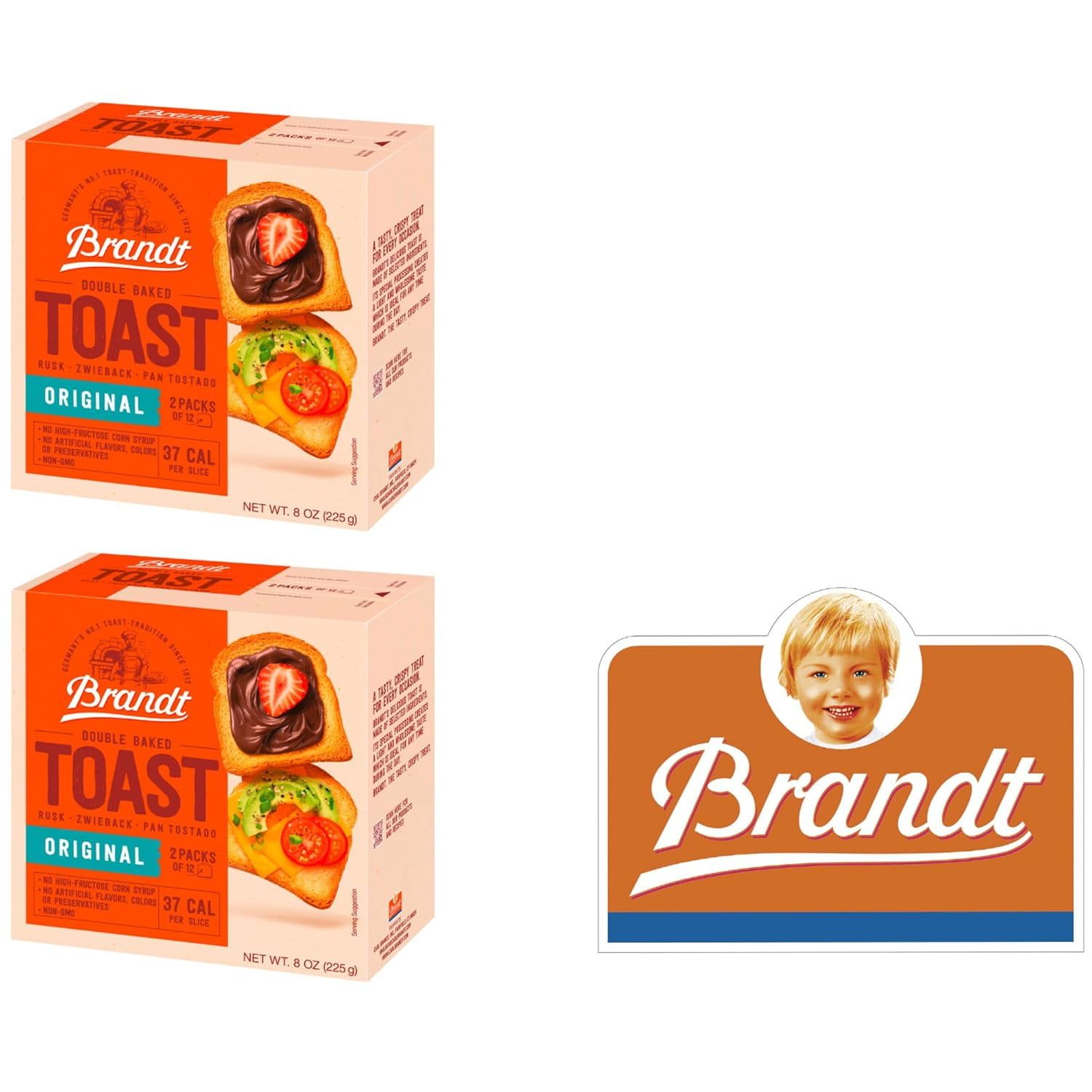 (Pack of 10) Brandt Zwieback 8 oz, image size:1500x1500