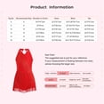 thumbnail image 5 of Ocealan Robe de Danse Latine Jazz pour Filles Enfants Costume de Danse Tango Rumba Samba Brillant Justaucorps à Franges Jaune 14, 5 of 5