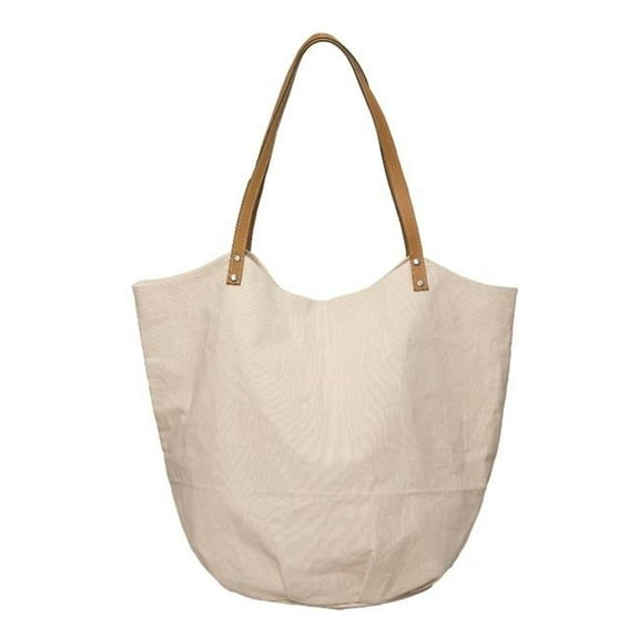 Debco E8860 Tree Line Cotton Tote Bag with Vinyl Handles - Natural
