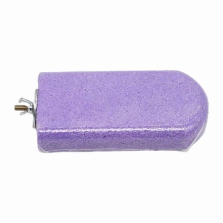 amagogo 2xParrot Stand Beak Grinding Stone Nail Trims Bird Perch Platform Violet 2 Pcs