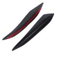 thumbnail image 4 of 6x Car Front Bumper Lip Splitter Carbon Fiber Printing Body Diffuser Fin Spoiler, 4 of 4