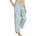 thumbnail image 3 of PISONIC Cute Elephant Printed Women's Pajama Pants, Comfy Pajama Bottoms With Pockets&Drawstring, 3 of 7