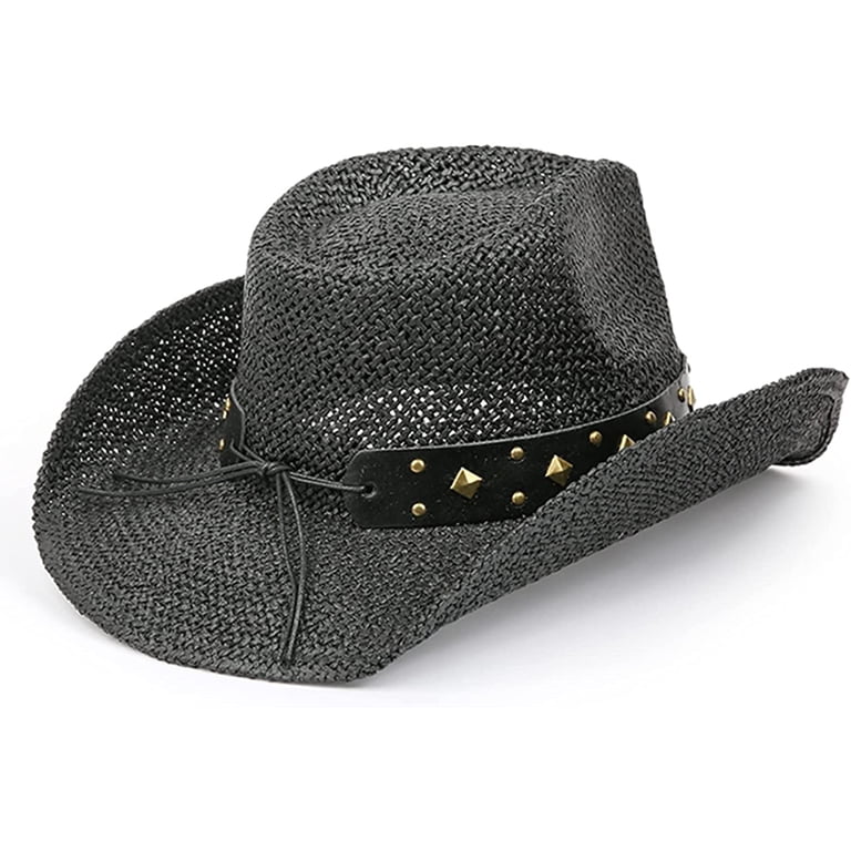 TOVOSO Straw Cowboy Hat for Women and Men with Shape-It Brim  display picture 1