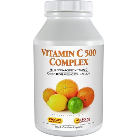 Andrew Lessman Vitamin C 500 Complex 180 Capsules – Non-Acidic Vitamin C Plus Citrus Bioflavonoids for Immune System and Anti-Oxidant Support, No Stomach Upset, Small Easy to Swallow Capsules